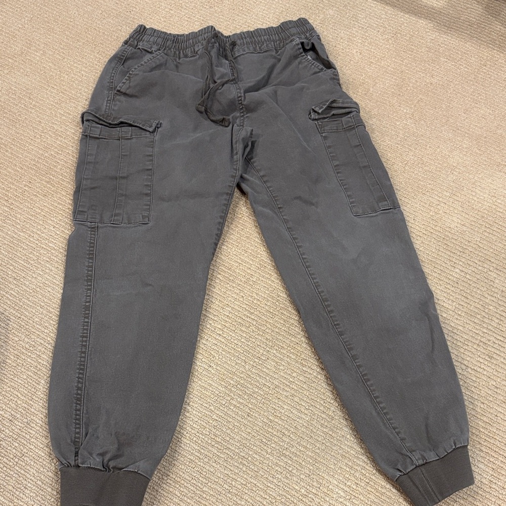 Women's Green/Gray Cargo Jogger Pants